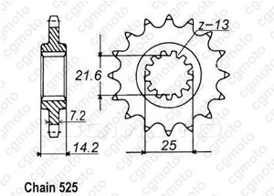 Pignon Zr 750 Zephir 95-98