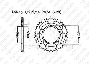 Couronne Mz 125 Super Motard 0