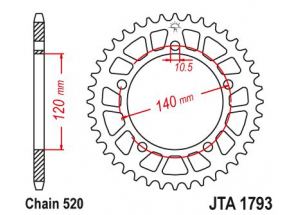 Couronne Racing Alu Gsx-R 600/750 01-04