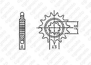 Kit chaine Aprilia 50 Classic