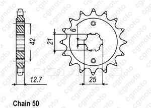 Kit chaine Honda Cb 500 F