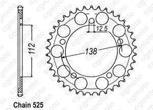 Kit chaine Honda Cbr 600 F4