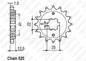 Kit chaine Honda Vt 600 Chopper